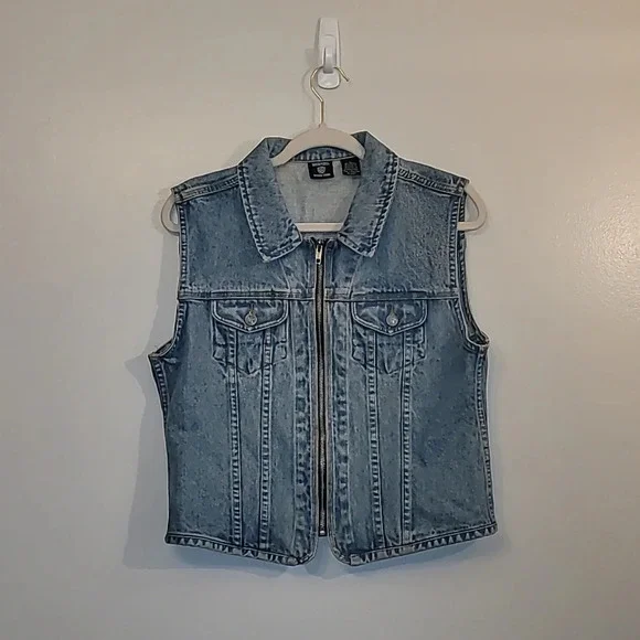 Looney Tunes Warner Bros embroidered denim vest biker kids LOT F - Picture 3 of 11